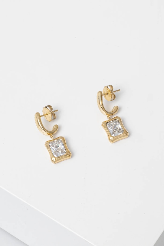 Сережки Guess BAMBOO циркон золотий JUBE05.172JW