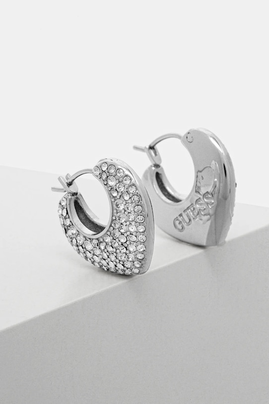 Guess cercei CRAZY IN LOVE Gift Box argintiu JUBE05.207JW