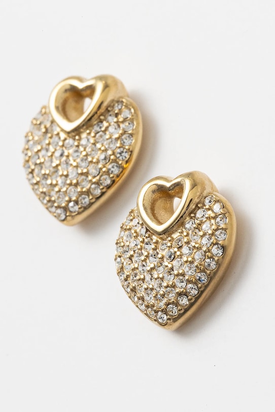 Σκουλαρίκια Guess CRAZY IN LOVE JUBE05.213JW χρυσαφί SS25