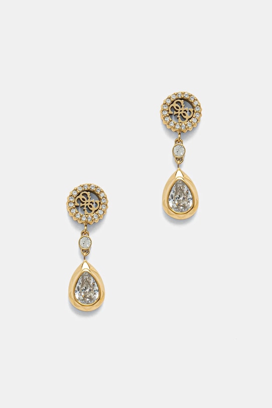 Сережки Guess 4G LIGHT циркон золотий JUBE05.235JW