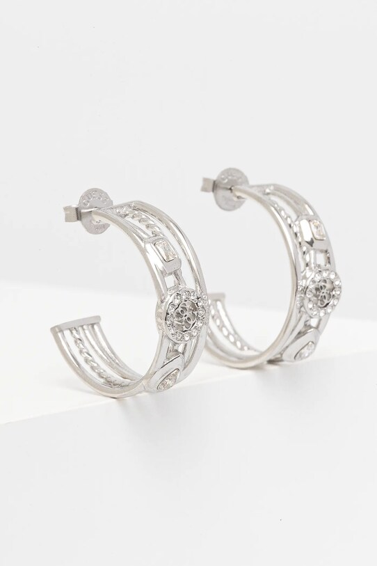 Guess kolczyki 4G LIGHT srebrny JUBE05.236JW