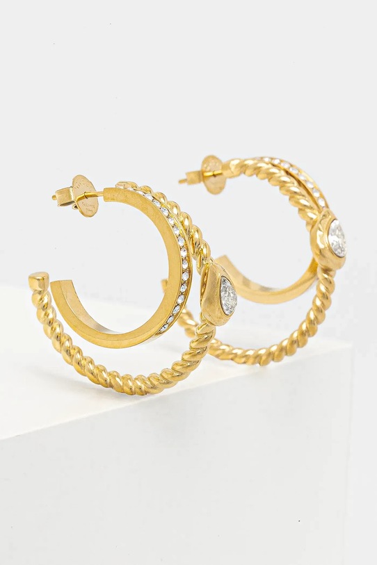 Naušnice Guess 4G LIGHT zlatna JUBE05.244JW