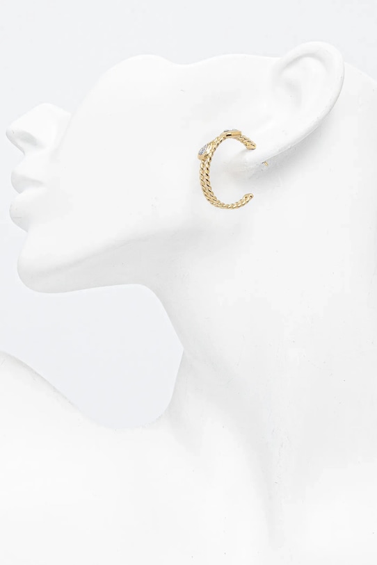 Akcesoria Guess kolczyki 4G LIGHT JUBE05.245JW złoty