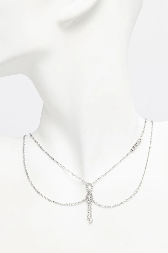 Dodaci Ogrlica Guess ENDLESS DREAM JUBN03.261JW srebrna