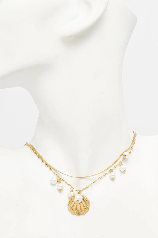 Akcesoria Guess naszyjnik SEASHELL JUBN05.129JW złoty