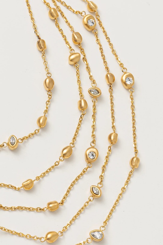 Колие Guess PANAREA JUBN05.175JW злато SS25