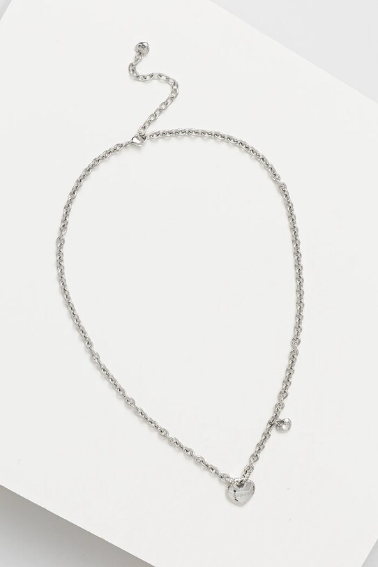 Колие Guess CRAZY IN LOVE сребърен JUBN05.216JW
