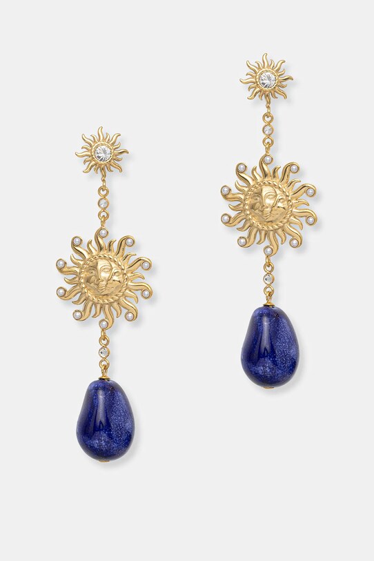 Náušnice Guess SOLELUNA ostatné zlatá JUBE05.085JW
