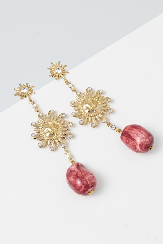 Сережки Guess SOLELUNA Gift Box золотий JUBE05.085JW