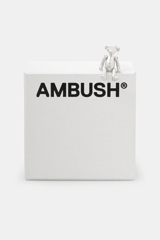 Dodaci Srebrna ogrlica AMBUSH Teddy Bear Charm Necklace 12111144 srebrna