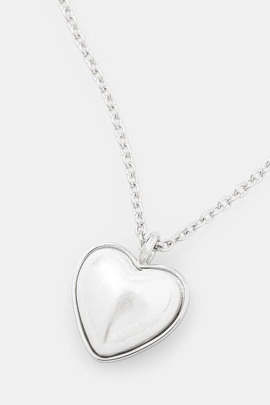AMBUSH naszyjnik srebrny Pearl Heart Charm Necklace 12115241 srebrny SS25