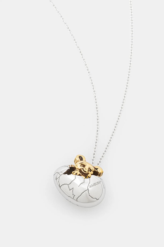 Срібне кольє AMBUSH Cracked Egg Charm Necklace 12115269 срібний SS25