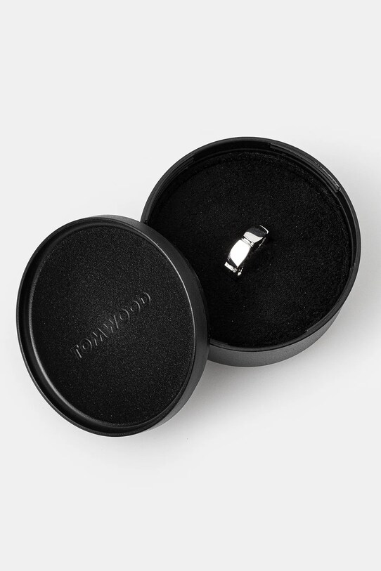 Doplňky Stříbrný prsten Tom Wood Umi Band Ring Medium 101441 stříbrná
