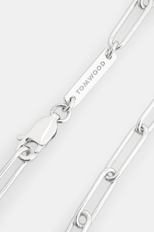 Srebrna narukvica Tom Wood Box Bracelet 100066 srebrna SS25