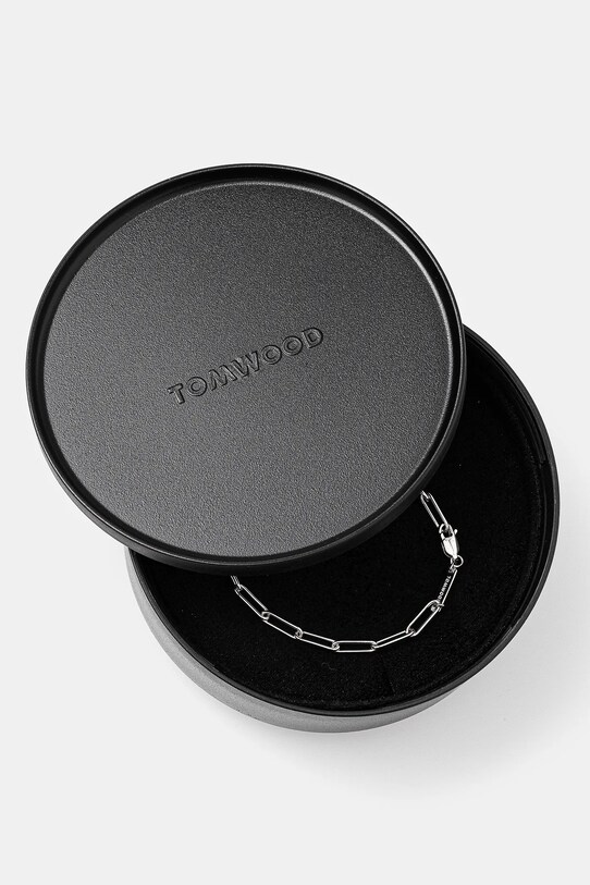 Dodaci Srebrna narukvica Tom Wood Box Bracelet 100066 srebrna