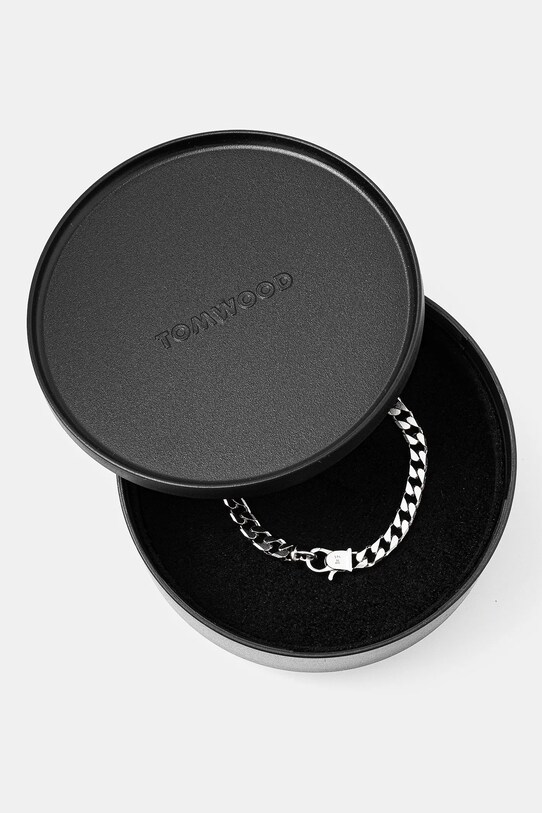 Аксессуары Серебряный браслет Tom Wood Frankie Bracelet 100475 серебрянный