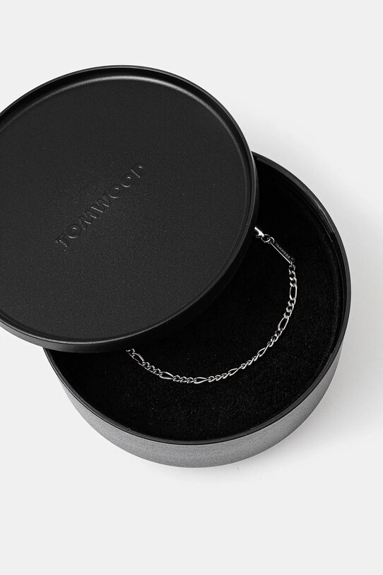 Αξεσουάρ Ασημένιο βραχιόλι Tom Wood Bo Bracelet Slim 101268 ασημί