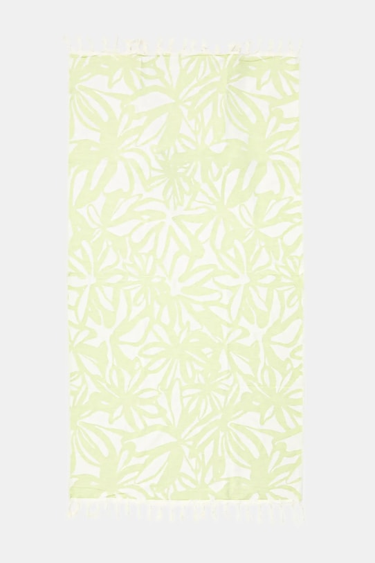United Colors of Benetton ręcznik plażowy bawełniany zielony 665N1800T