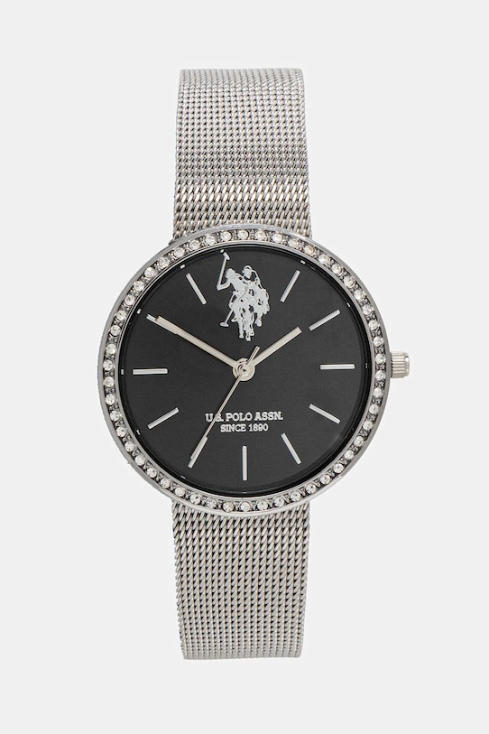 U.S. Polo Assn. zegarek CORAL srebrny USP5667BK