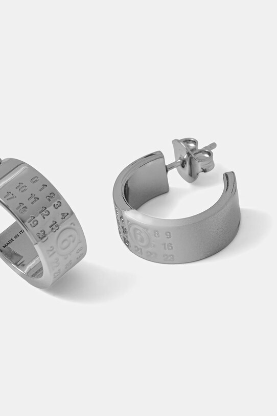 Сережки MM6 Maison Margiela SM7VG0056.P8339.971 серебрянный SS25