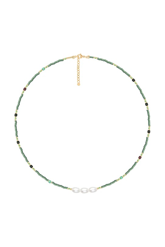 Цепочка Lilou натуральный камень зелёный 252/400/LAN/ZIE/PEB/PO