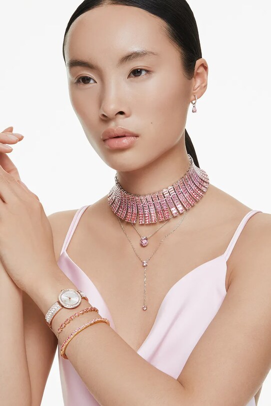 Swarovski fülbevaló 5723566 rózsaszín