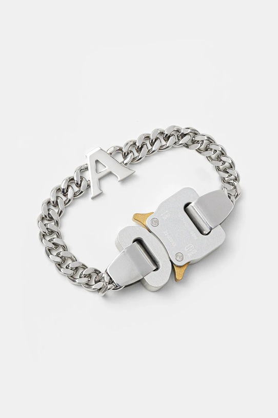 1017 ALYX 9SM bransoletka buckle bracelet with charm srebrny AAUJW0220OT01