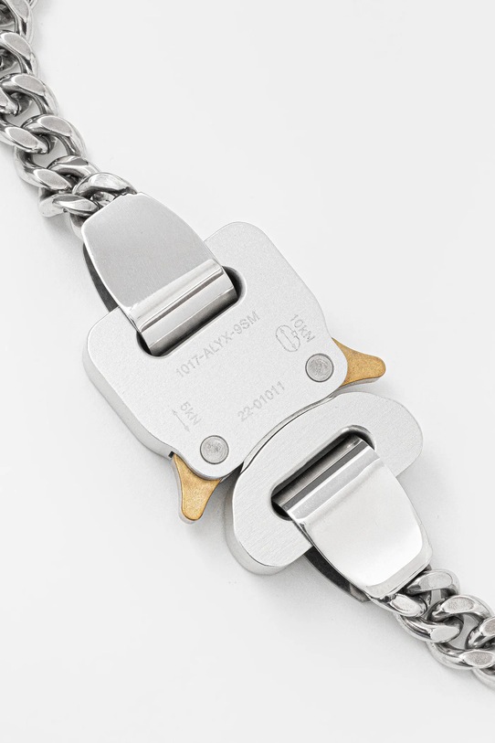 1017 ALYX 9SM collana metal buckle necklace AAUJW0240OT01 argento SS25