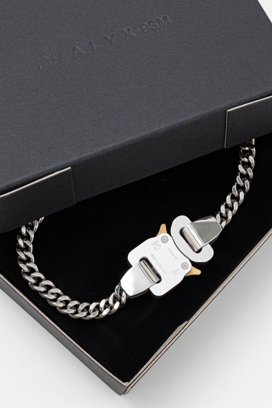 1017 ALYX 9SM collana metal buckle necklace argento AAUJW0240OT01