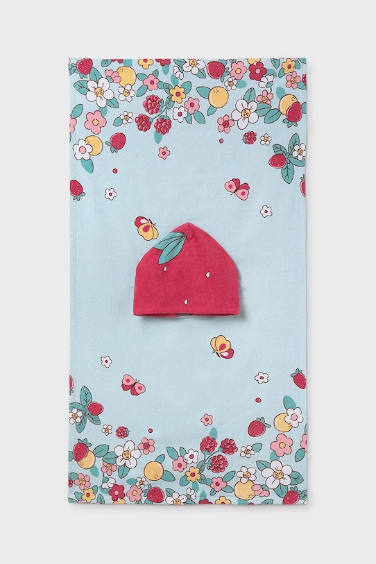 Mayoral Newborn prosop din bumbac pentru copii 9919.2T.Newborn.PPYH turcoaz SS25