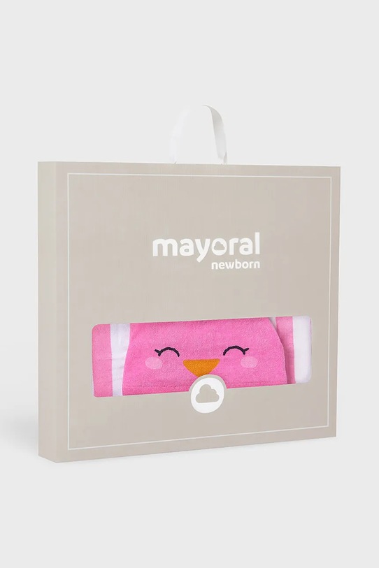Mayoral Newborn ręcznik bawełniany dziecięcy różowy 9919.2T.Newborn.PPYH