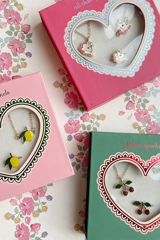 Fete Konges Sløjd UNICORN JEWELRY SET KS102883 aur