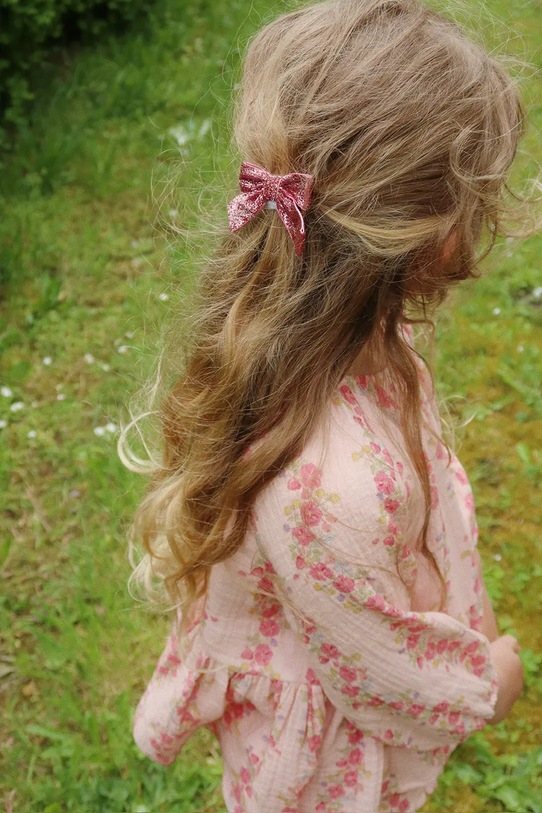 Детские заколки для волос Konges Sløjd 4 PACK GLITTER BOW HAIR CLIPS 4 шт KS102927 розовый