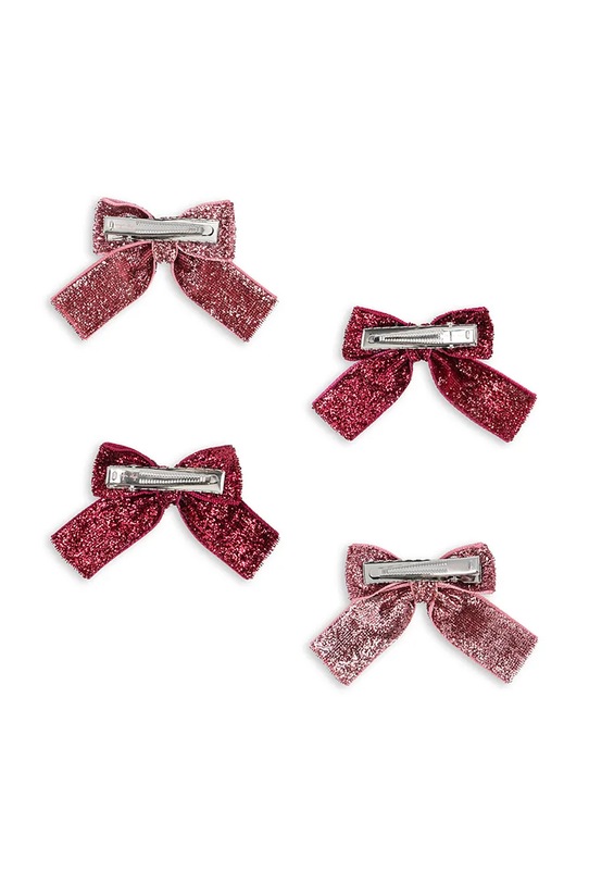 Девочка Детские заколки для волос Konges Sløjd 4 PACK GLITTER BOW HAIR CLIPS 4 шт KS102927 розовый