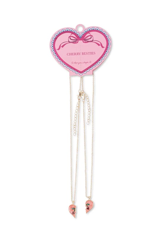Konges Sløjd collana per bambini BESTIE NECKLACE pacco da 2 rosa KS102394