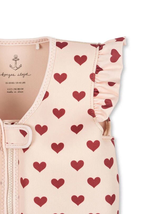 Dziewczynka Konges Sløjd kamizelka do pływania dziecięca AVERY FLOAT VEST KS102695 beżowy