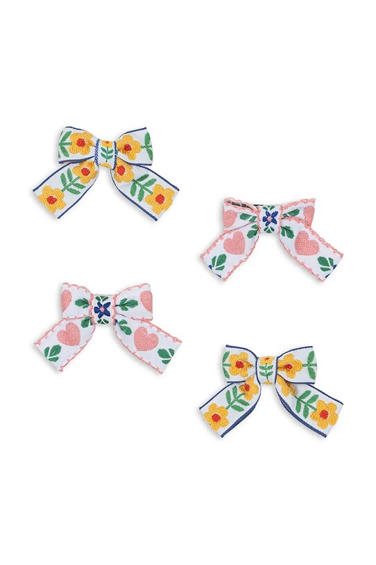 Дитячі шпильки для волосся Konges Sløjd 4 PACK BOW HAIR CLIPS 4-pack KS102747 барвистий SS25