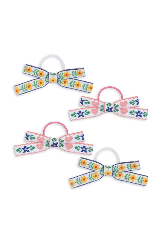 Дитячі резинки для волосся Konges Sløjd 4 PACK MINI BOW ELASTIC 4-pack KS102798 барвистий SS25