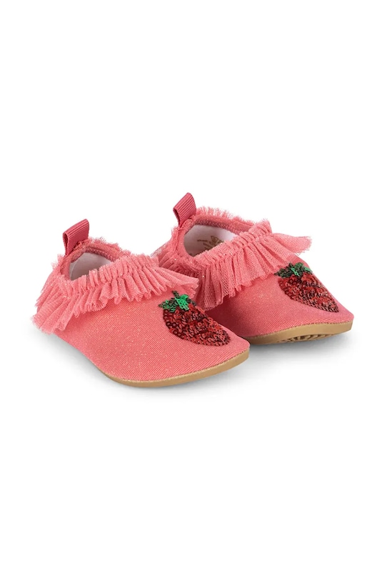 Дитяче водне взуття Konges Sløjd AMANDINE FRILL SWIM SHOES рожевий KS102709
