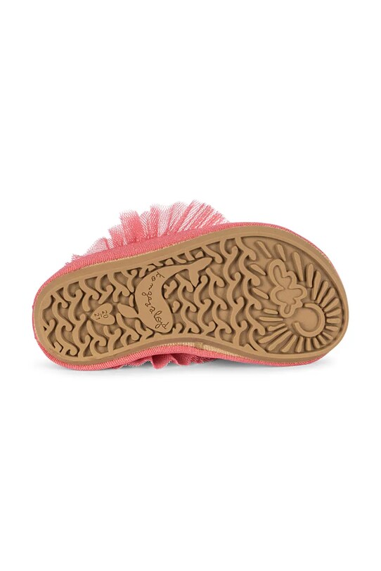 Konges Sløjd pantofi de apă pentru copii AMANDINE FRILL SWIM SHOES KS102709 roz