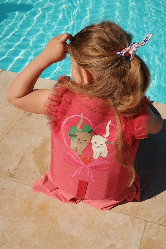 Konges Sløjd vestă de înot pentru copii THALIA FLOAT VEST roz KS102924