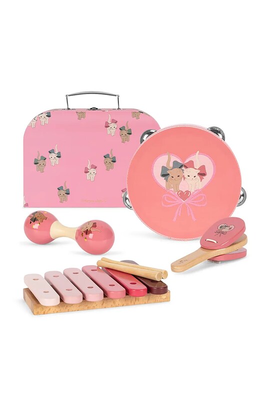 Konges Sløjd set de instrumente muzicale WOODEN MUSIC SETS FSC roz KS102347.G