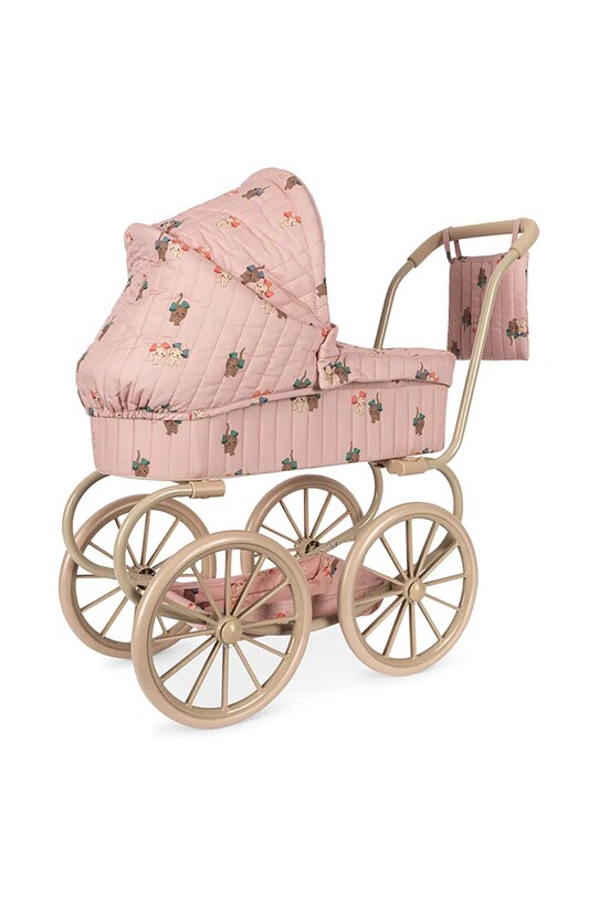 Dziewczynka Konges Sløjd wózek dla lalek MINNIE DOLL PRAM KS102900 różowy