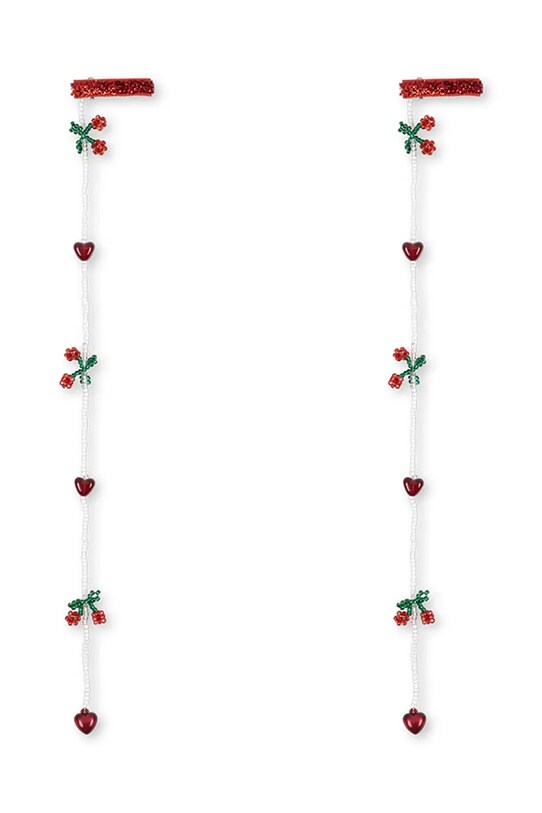 Detské sponky Konges Sløjd 2 PACK PEARLY TASSEL HAIR CLIP KS103225 červená SS25