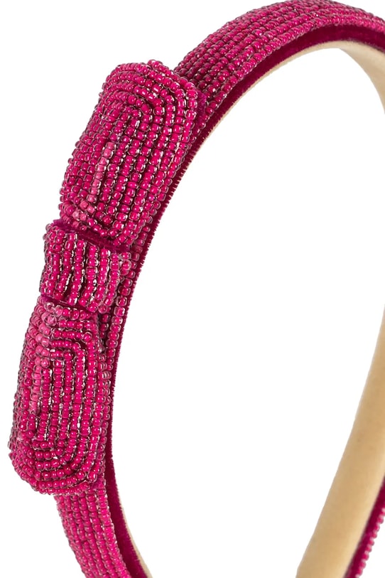 Детская повязка для волос Konges Sløjd PEARL RIBBON HAIRBRACE KS103234 розовый SS25