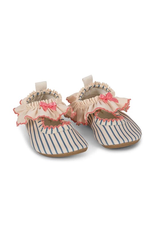 Konges Sløjd pantofi de apă pentru copii GINA FRILL SWIM SHOES albastru KS103287