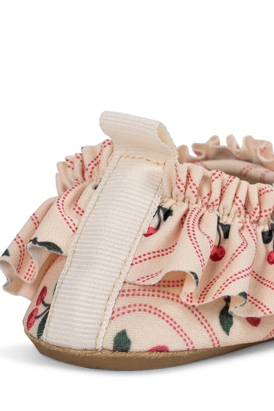 Konges Sløjd pantofi de apă pentru copii MERLE FRILL SWIM SHOES roz KS103347