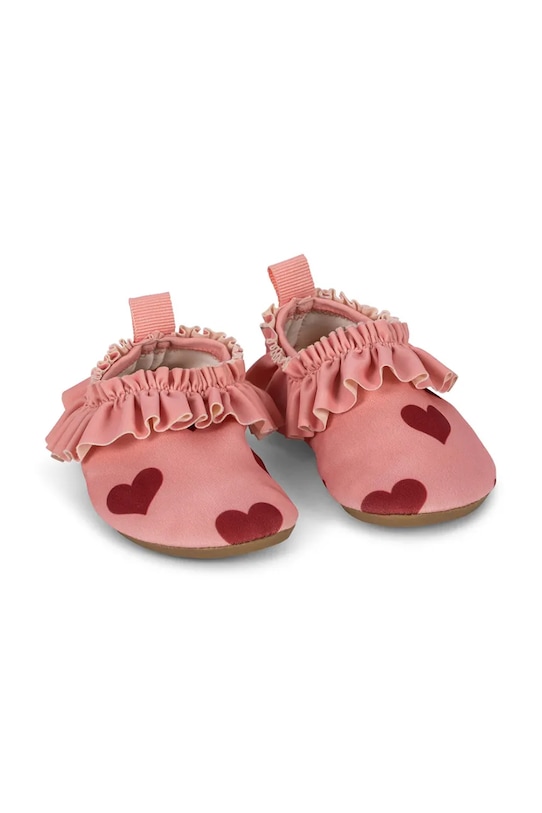 Konges Sløjd pantofi de apă pentru copii MERLE FRILL SWIM SHOES roz KS103347