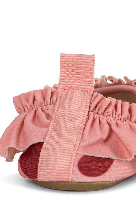 Konges Sløjd pantofi de apă pentru copii MERLE FRILL SWIM SHOES roz KS103347