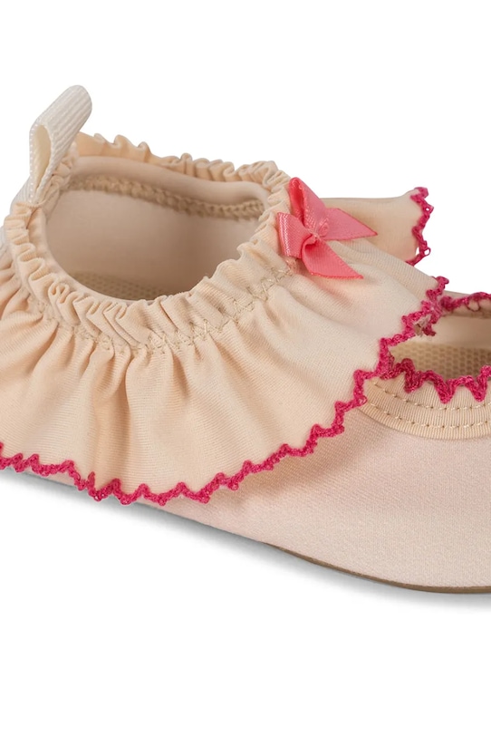 Fete Konges Sløjd pantofi de apă pentru copii KITTY FRILL SWIM SHOES KS103350 roz